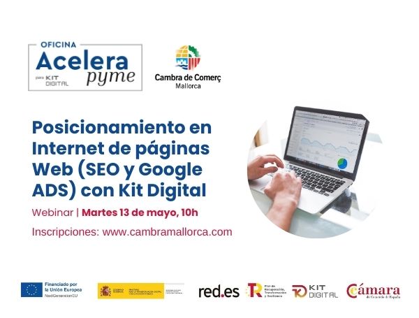 Posicionamiento en Internet de páginas Web (SEO y Google ADS) con Kit Digital